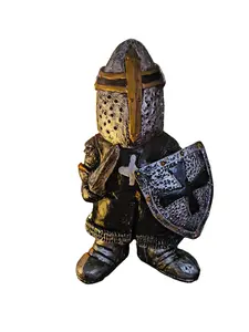 The Armored Kingdom Widowmaker Knight Collectible Resin 5.9 Inches Hand-Painted Medieval Warrior Figurine with Shield and Sword for Collectors