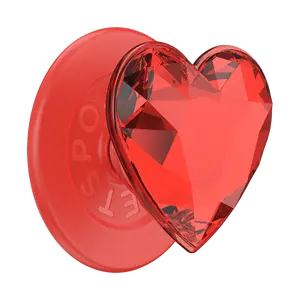 Popsockets MagSafe PopGrip Crystal Heart Rosso