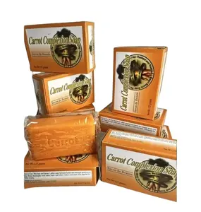 6pcs-Carrot Complexion Soap Case 0f 12 Savon Carrot 125g Body Care Skin Comfort for Soft Skin