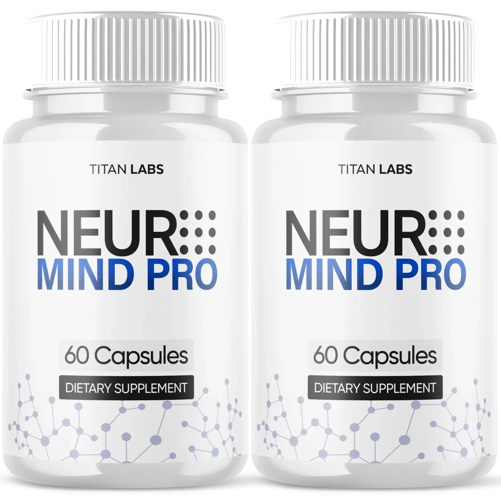 (2 Pack) Neuro Mind Pro Nootropic Natural Brain Nutritional Support Formula Supplement 120 Capsules