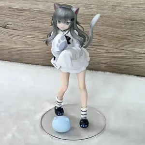 Amagi Brilliant Park 21cm Rain City Cat Girl High-Quality PVC Anime Figure - PC Case Desktop Car Ornament Gift