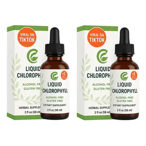 Liquid Chlorophyll Drops (4 Month Supply) Healthcare Supplement - Natural Deodorant and Detox - Gut Support Healthcare Liver