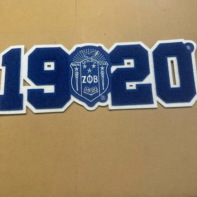 1920 chenille patch.