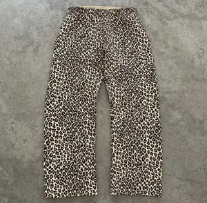 Women’s Leopard Print Sweatpants - Trendy Oversized Pants for Casual Style (Multiple Sizes)