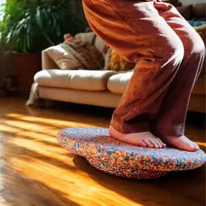 1pc Colorful High-Index EPP Balance BoardDurable, Multi-Color, Non-Slip Surface forStrength, Coordination, and Attention TrainingIdeal for Indoor & Outdoor Fitness, GymAccessory, Fitness Equipment|Colorful BalanceBoardlDurable Balance Trainer