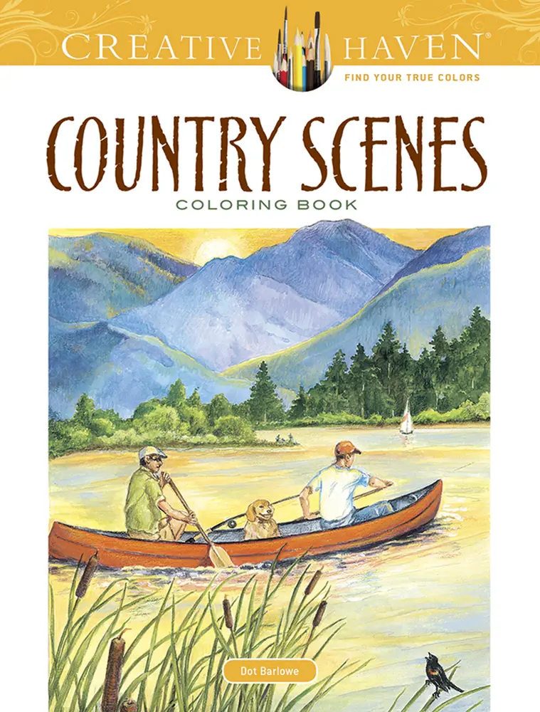 USED-Country Scenes Coloring Book by Barlowe, Dot (Paperback)