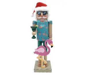 Santa's Workshop 14" Flamingo Claus Nutcracker