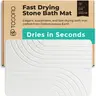 TOSORO - Stone Bath Mat, Diatomaceous Earth Non-Slip Stone Shower Mat - Quick Drying Absorbent Bath Stone Mat - Elegant & Modern Design, Easy to Clean (23.5 x 15 Graphite)