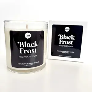 Single Wick Candle | Black Frost