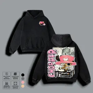 Chopper One Piece Anime Hoodie T-shirt Sweatshirt, Vintage Tony Tony Chopper Graphic Pullover, Unisex Cotton Loose-Fit Top, Gift for Anime Fans Merch
