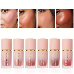 6 Color Mousse Liquid Blush Set Waterproof Long Lasting Makeup Natural Flawless Blusher Cream Non Fading Facial Suitable For Beginners Beauty Cosmetic