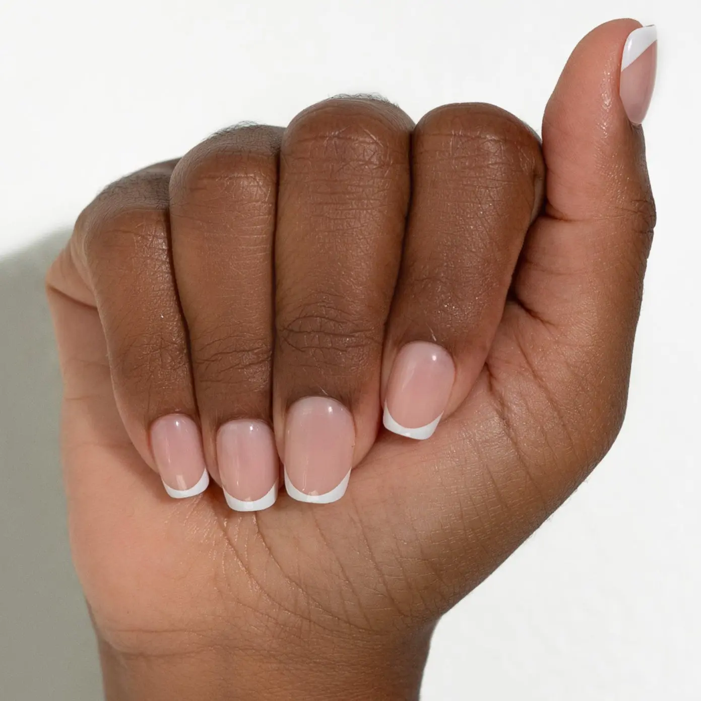 Classy Gal Press-On Nails Soft Pink French Mani with White Tips 32 Count Comfortable Contoured Design for Custom Fit 16 Sizes  Salon-Quality Finis
