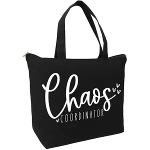 Chaos Coordinator Zippered Tote Bag