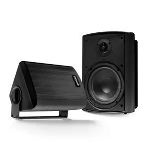 Gemini Sound GHSI-W525BT-PR-BLK 5.25" Inch Powerfull Bass Woofer 150 Watt Peak Power Waterproof Bluetooth Wall & Ceiling Mount Wired Speakers Pair Easy Daisy Chain for Home Outdoor Pool & Patio, Black