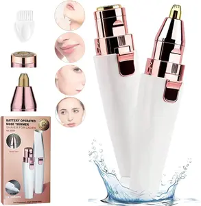 2 in 1 facial & eyebrow hair trimmer,Electric Eyebrow Trimmer,Dual-Head Eyebrow & Facial Hair