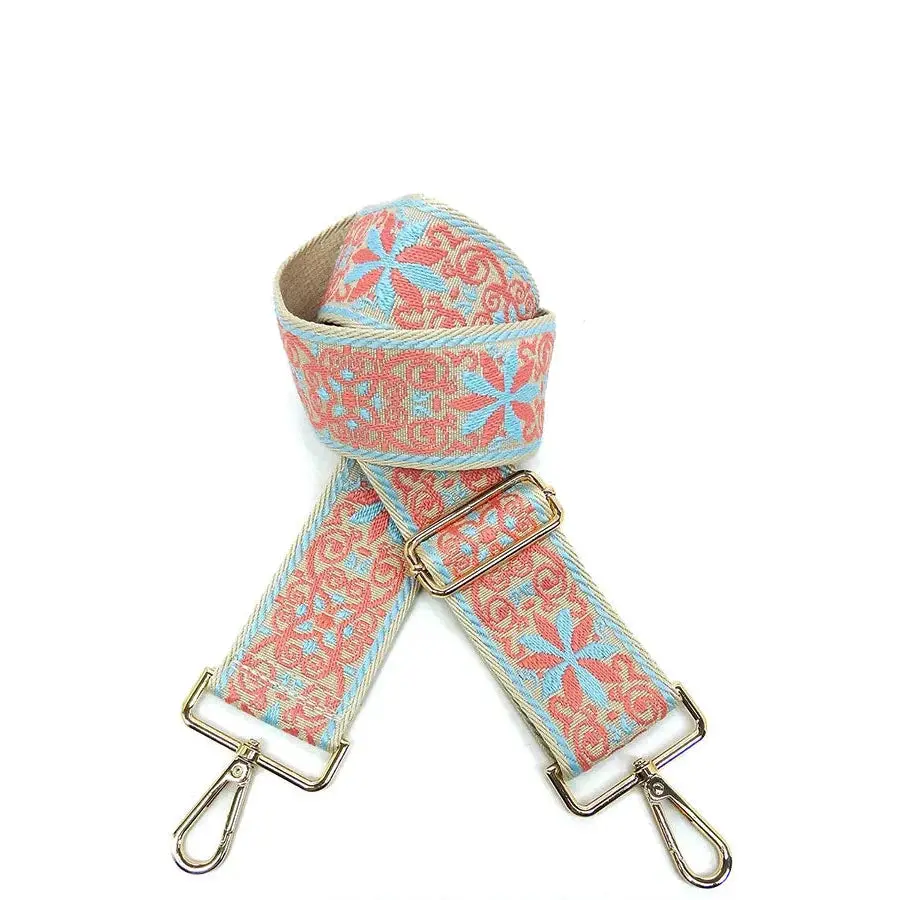 Adjustable Aztec Tribal Pattern Guitar Bag Strap - Durable Luggage Bag Accessory