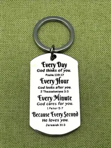 Men's Christian Bible keychains, with Bibles and scriptures, are an inspiring gift
