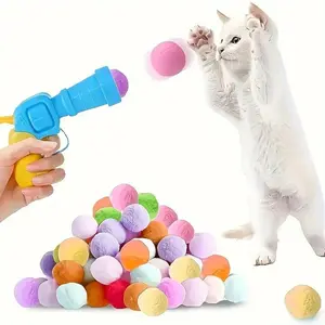 Silent Interactive Training Ball, Bite Resistant Plush Pet Toy, Battery-Free Throw and Fetch Ball, Smart Mental Stimulation Toy for Dogs & Cats