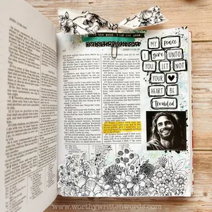 My Peace New Testament Bible Journaling Page Kit