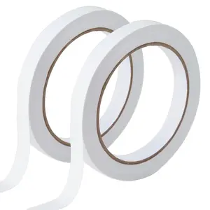 1/4" 2 Rolls Double Sided Adhesive Sticky Tape for Arts, DIY, Crafts, Photography, Scrapbooking, Card Making,  Wrapping, Office School Stationery Supplies,  Supplies(Width: 6mm)