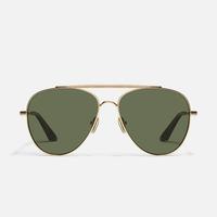 BRUSHED GOLD/GREEN POLARIZED