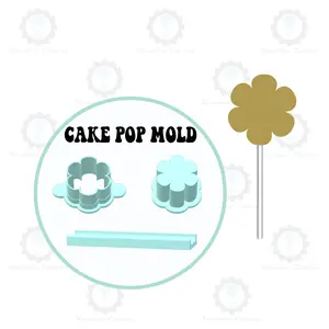 Flower Cake Pop Mold | Deluxe Cutter, Popper, and Tray Option