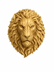 Father's Day Gift 3D Printed Lion Head Wall Art Geometric Eco PLA Lion Bust Statue Modern Home Office Wall Decor Aesthetics Wildlife Animal Sculpture Large Faux Taxidermy Art Decor Living Room Bedroom Background Ornament Unique Holiday Gifts For Dad