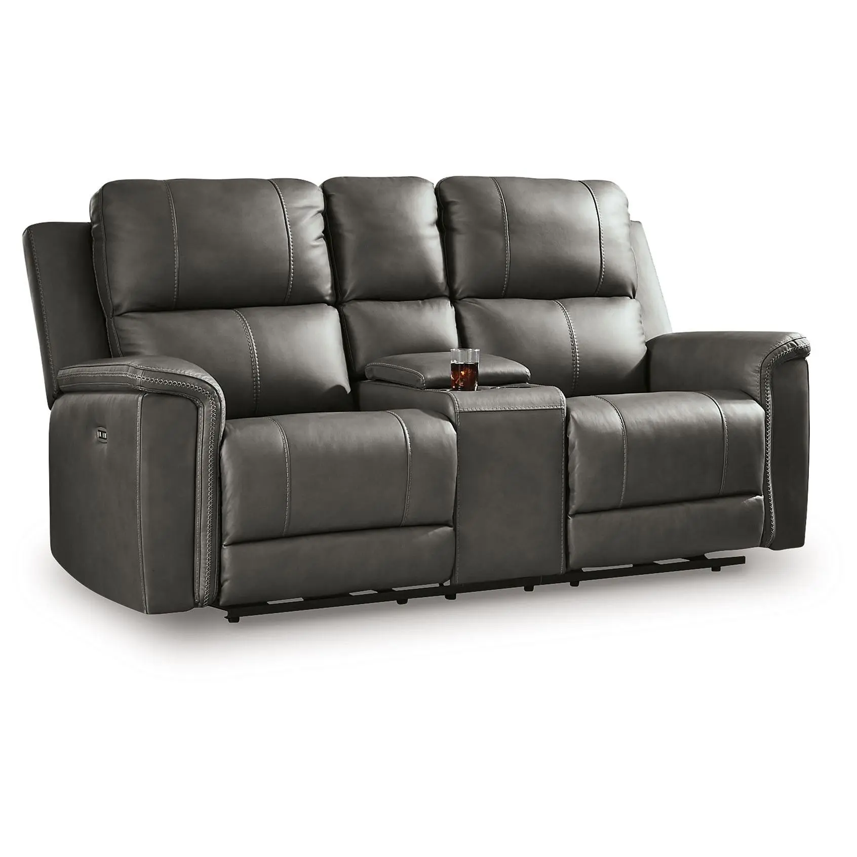 Bleckley - Power Reclining Loveseat With Console / Adjustable Headrest Bleckley - Power Reclining Loveseat With Console / Adjustable Headrest