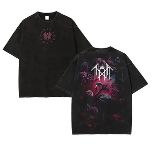 Sleep Token Rose Heavy Metal Shirt, Unisex Rock Band Lightweight Washed T-shirt, emo alt punk goth clothes sleep token merch Cotton Fabric