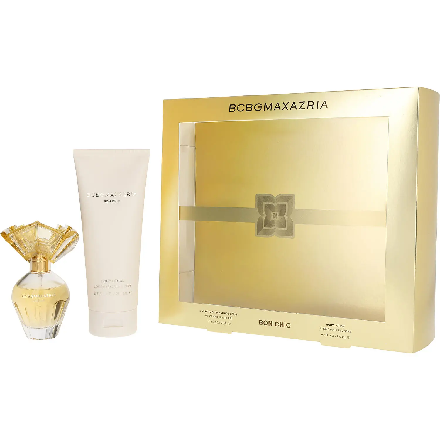 Bcbgmaxazria Bon Chic Set-Eau De Parfum Spray 1.7 Oz & Body Lotion 6.7 Oz For Women