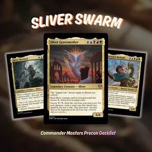 Proxy 100+ Card Commander Deck – Sliver Swarm | Ultimate Hive Army Strategy | Ready to Play EDH | Premium Custom Cards | Collector Gift