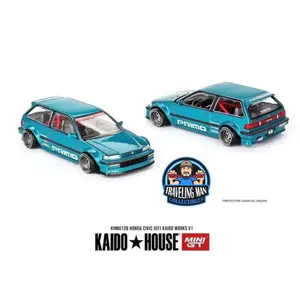 Kaido House x Mini GT 1:64 Honda Civic (EF) Kaido Works V1 – Tahitian Green