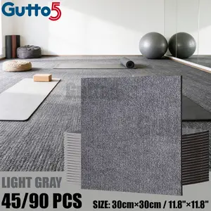Self-Stick Floor Stickers 30x30 Cm, Home & Commercial Use, Pet Anti-Slip Mat, Fast Drying, Easy Installation, Bedroom & Living Room Carpet-Gutto5