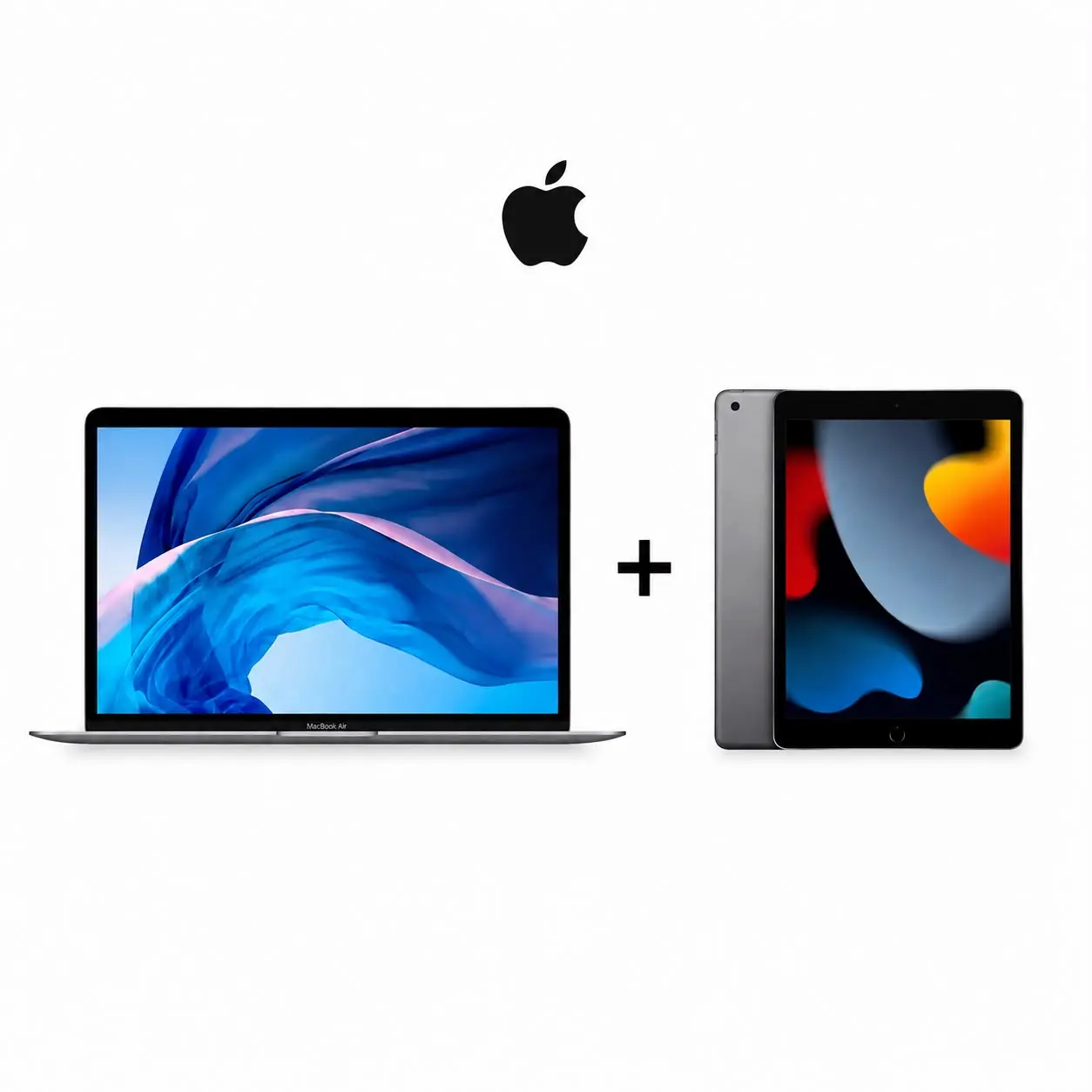 Refurbished Apple MacBook Air (2020) Core i3 1.1GHz 8GB 128GB SSD 13" MWTJ2LL/A + iPad 6th Gen 32GB Wi-Fi 9.7" Retina Display Space Gray 2018 | Bundle (Eco-Friendly Condition) 1-Year Warranty