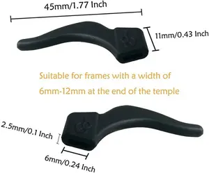 8Pcs Anti Slip Glasses Ear Hooks Clip Tip Eyeglasses Holder Safety Retainer Grip