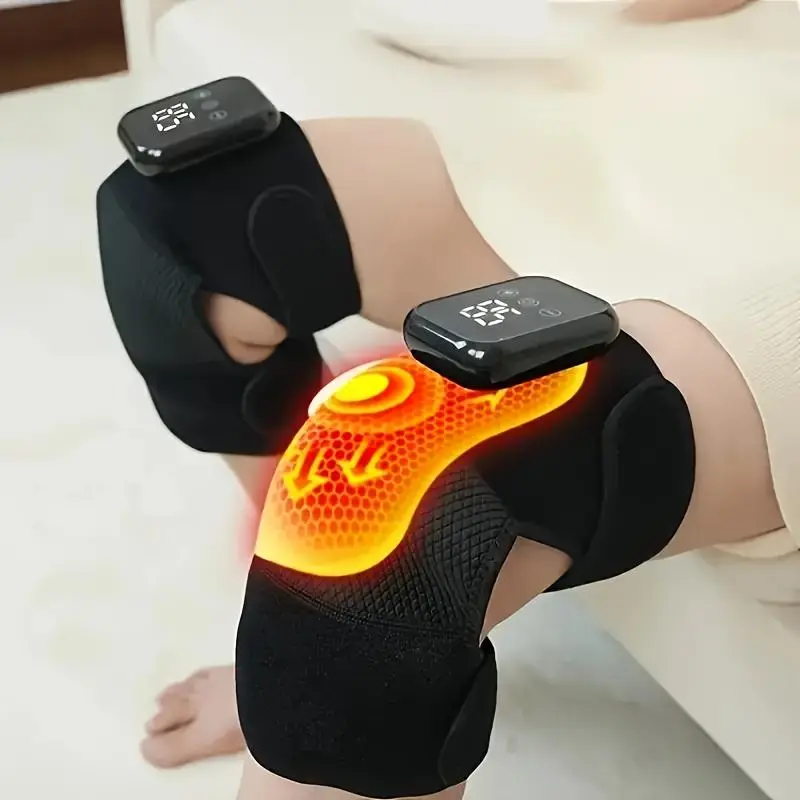 3 in 1 Wireless Heating Knee & Elbow Massager, USB Rechargeable Vibration Electric Knee Massager, Personal Care Appliances for Home & Travel, Usb Rechargeable Massagers