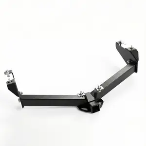 Carbon Steel Class 3 Trailer Hitch, 2 Inch Square Receiver, Black, Compatible with 1999-2013 Chevrolet Silverado and GMC Sierra selected models (Please Verify Vehicle Application)