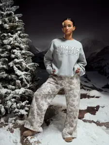 Plush Fleece Crew Pullover - Heather Grey
