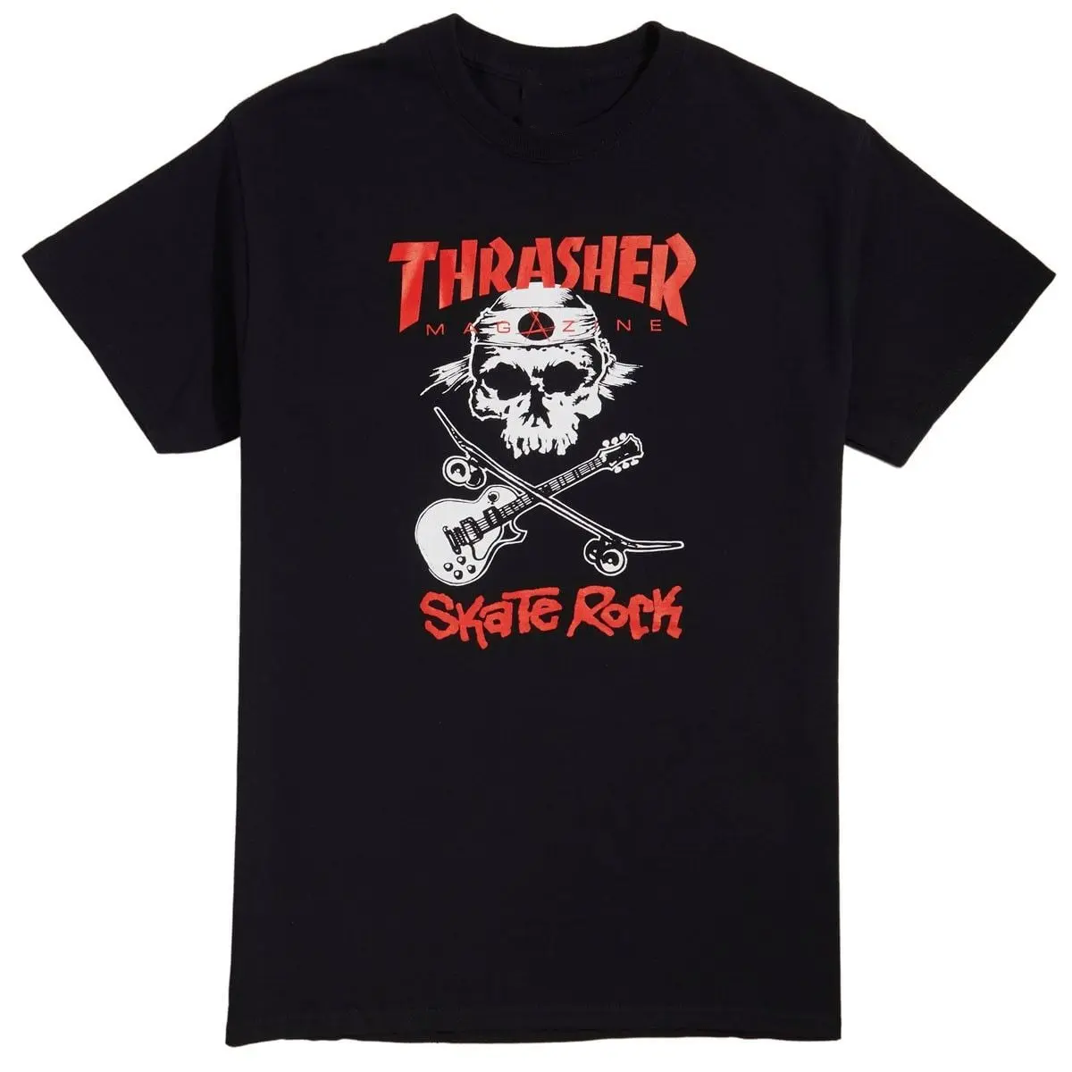 Thrasher Skate Rock Skull Graphic T Shirt Unisex Cotton Skateboarding Streetwear Casual Crew Neck Graphic Tee