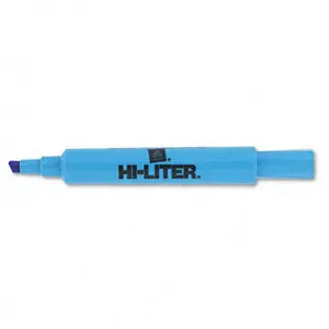 Avery 24016 Fluorescent Desk Style Highlighter Chisel Tip Blue Ink Pack of 12