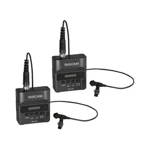 Tascam DR-10L Compact Digital Audio Recorder and Lavalier Mic Combo (2 Pack)