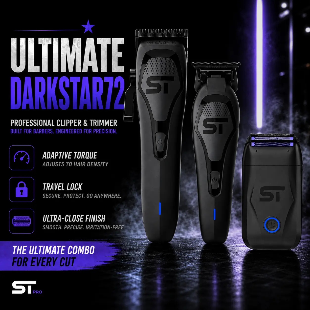 Supreme Trimmer The Ultimate DarkStar72 3-in-1 Set