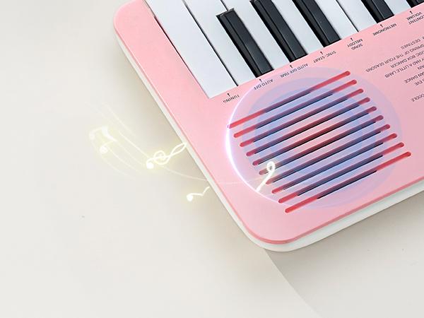 POGOLAB 37 Keys Portable Keyboard Piano, with LED Display and Built-In Speaker, Mini Piano Keyboard with Transpose and Octave Function, Small Digital Music Keyboard Gift for Beginners, Adults