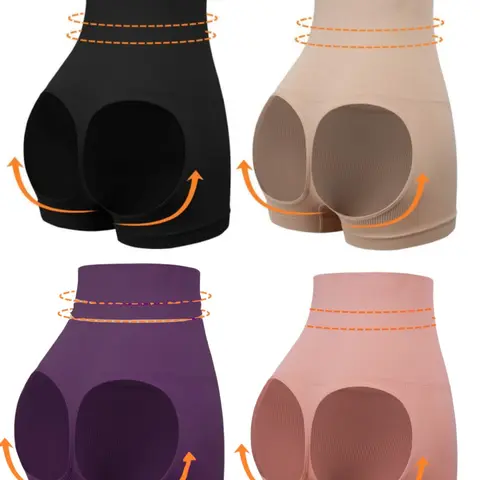 Women's Cut Out High Waist Compression Body Shaping Shapewear Shorts, Breathable Comfortable Shaper, Firm Tummy Control Butt Lifter, Ladies Shapewear Bottoms, Butt Enhancer Shorts, Womenswear
