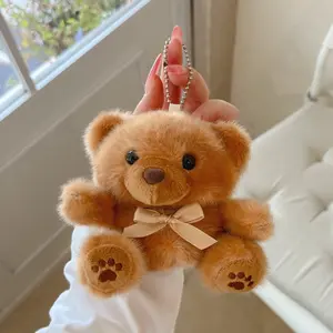 Cute Plush Bear AirPods Pro 3 Case, Wireless Bluetooth-compatible Earphone Shell, Fall Winter Protection, Apple 3rd 4th Generation