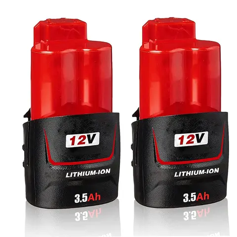 M12 3.5Ah Lithium Rechargeable Replacement Battery for Milwaukee 12V Cordless Power Tools (Fits XC Series Models 48-11-2420, 2440, 2402, 2411, 2412)