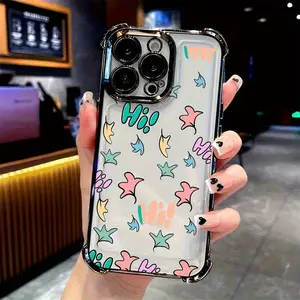 Classic Popular TV Heartstopper Phone Case for iPhone 17 Air 16 Pro Max 15 14 Plus 13 12 11 Pro, Four Corners Airbags Shockproof Transparent Soft Back Phone Cover