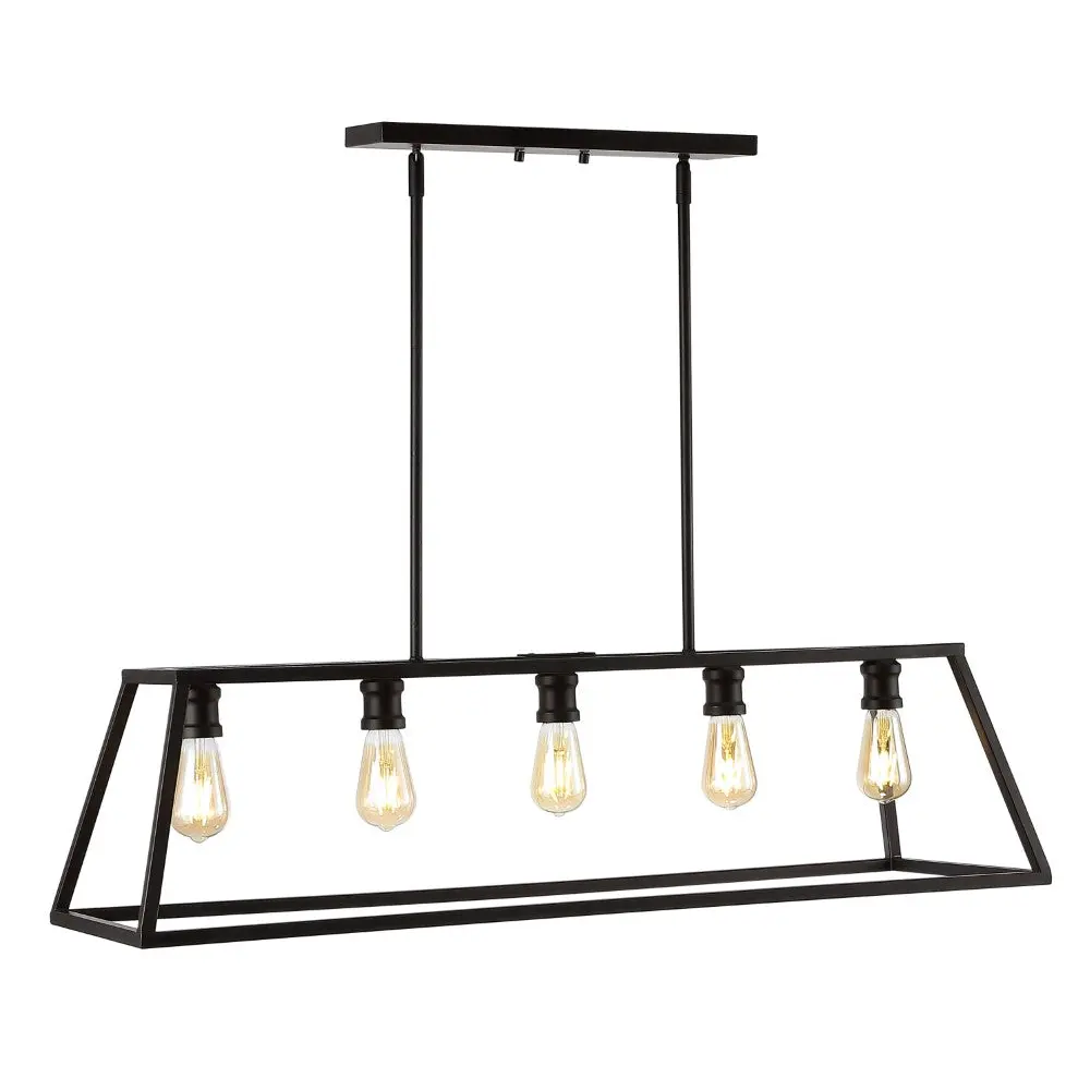 JONATHAN Y July Bohemian Metal Shade Sconce - Rustic Industrial Boho Metal Frame Indoor Lighting with 5 Sockets, LED Bulbs, Home Decor Light for Living Room, Bedroom, Ceiling Pendant, Edison Led Glow