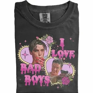 Comfort Colors I Love Bad Boys Shirt, Vintage Pop Culture Graphic Tee, Retro Movie Style Shirt, Gift for Fans of Classic Movies