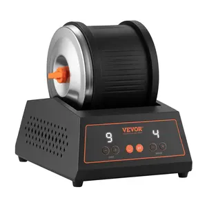 【Summervibes】VEVOR Rock Tumbler Kit,  , 4lbs Rock Polishing Kit, 4 Speed Settings 9-Day Polishing Timer Stone Polishing Kit, Belt-Free Rock Polisher with Adapter & Overload Protection, Rock Polisher for Adults Kids